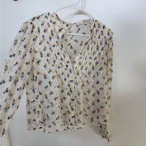 Free people tea combo blouse